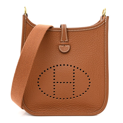 Hermes Taurillon Clemence Evelyne TPM Gold 1 of 12