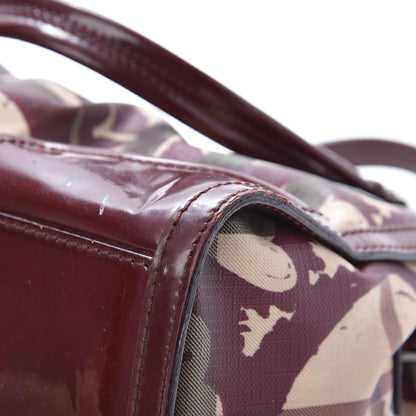 Burberry Nova Check Heart Print Pilgrim Satchel Berry 12 of 19