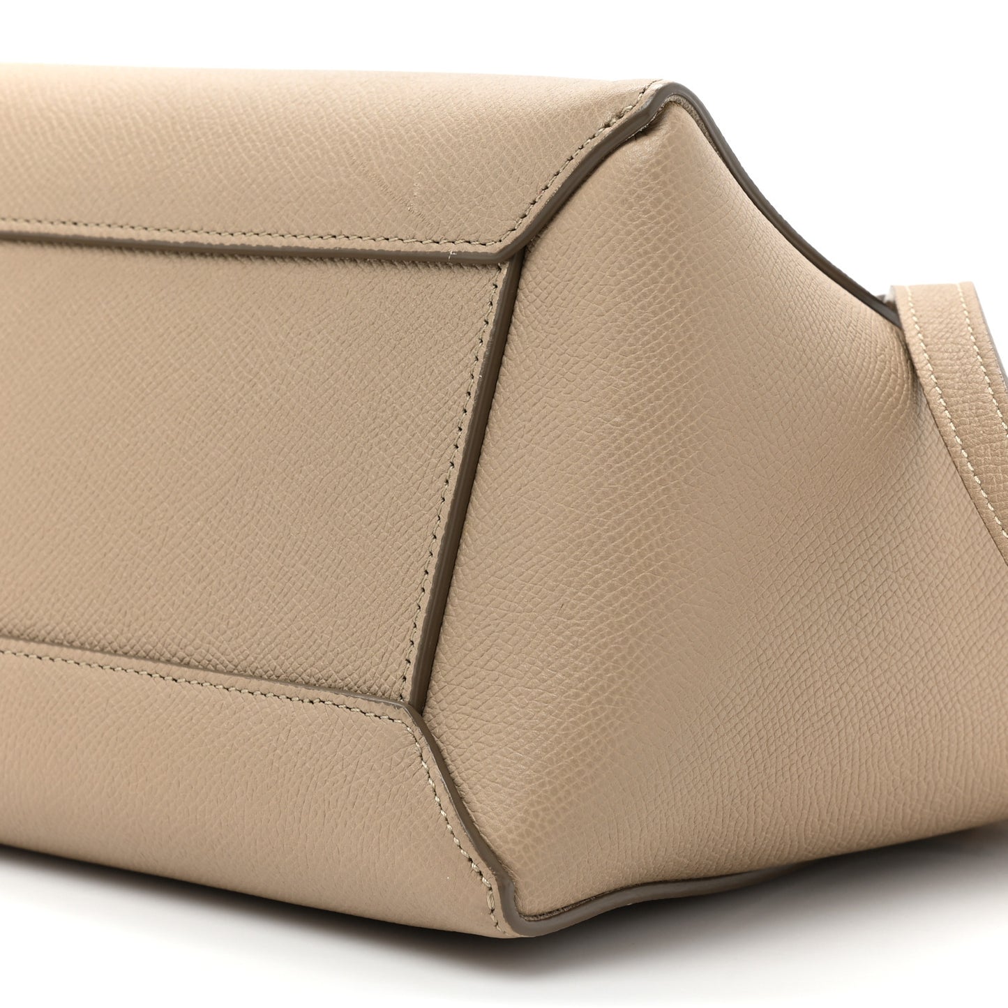 Grained Calfskin Micro Belt Bag Taupe
