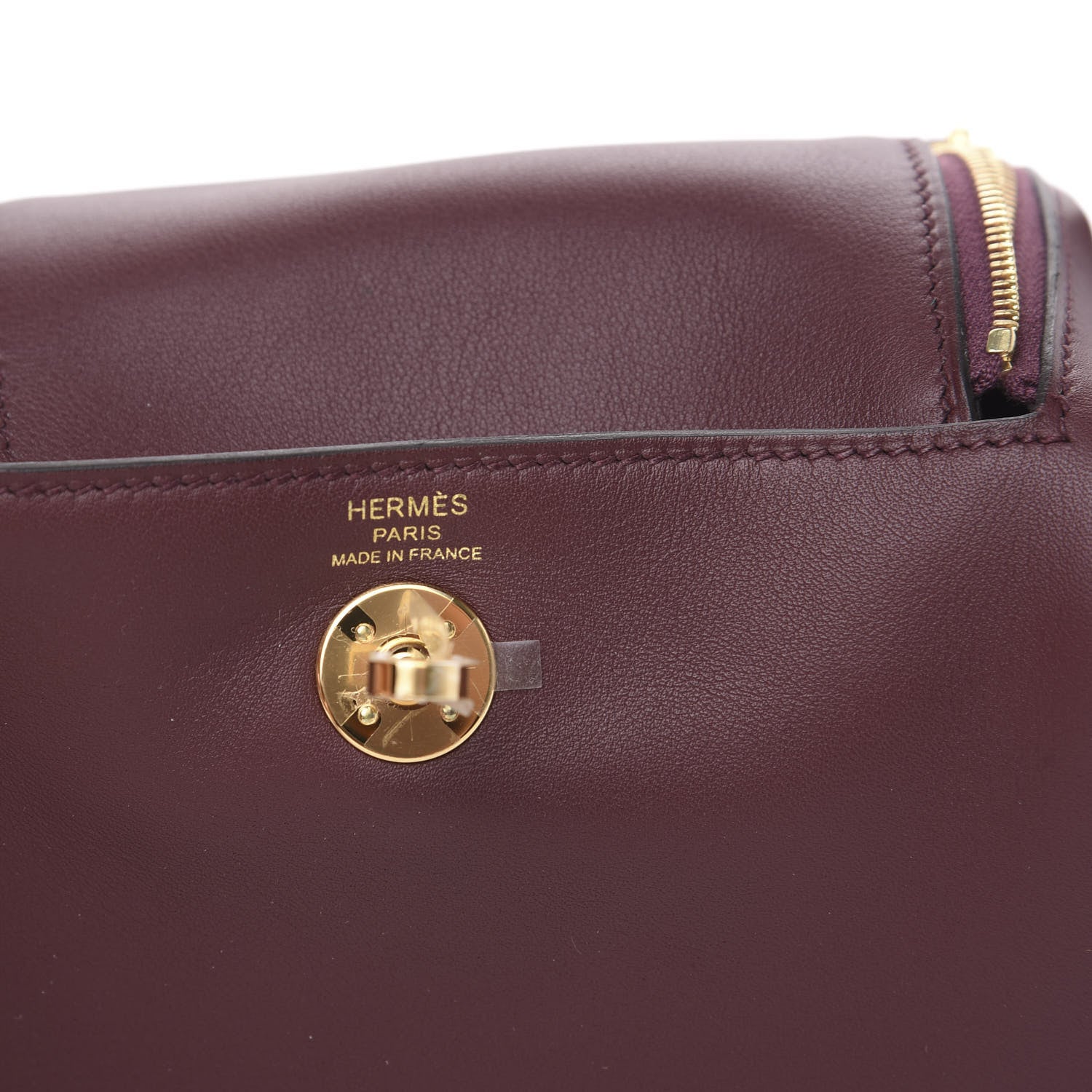 Hermes Swift Mini Lindy 20 Bordeaux 5 of 8