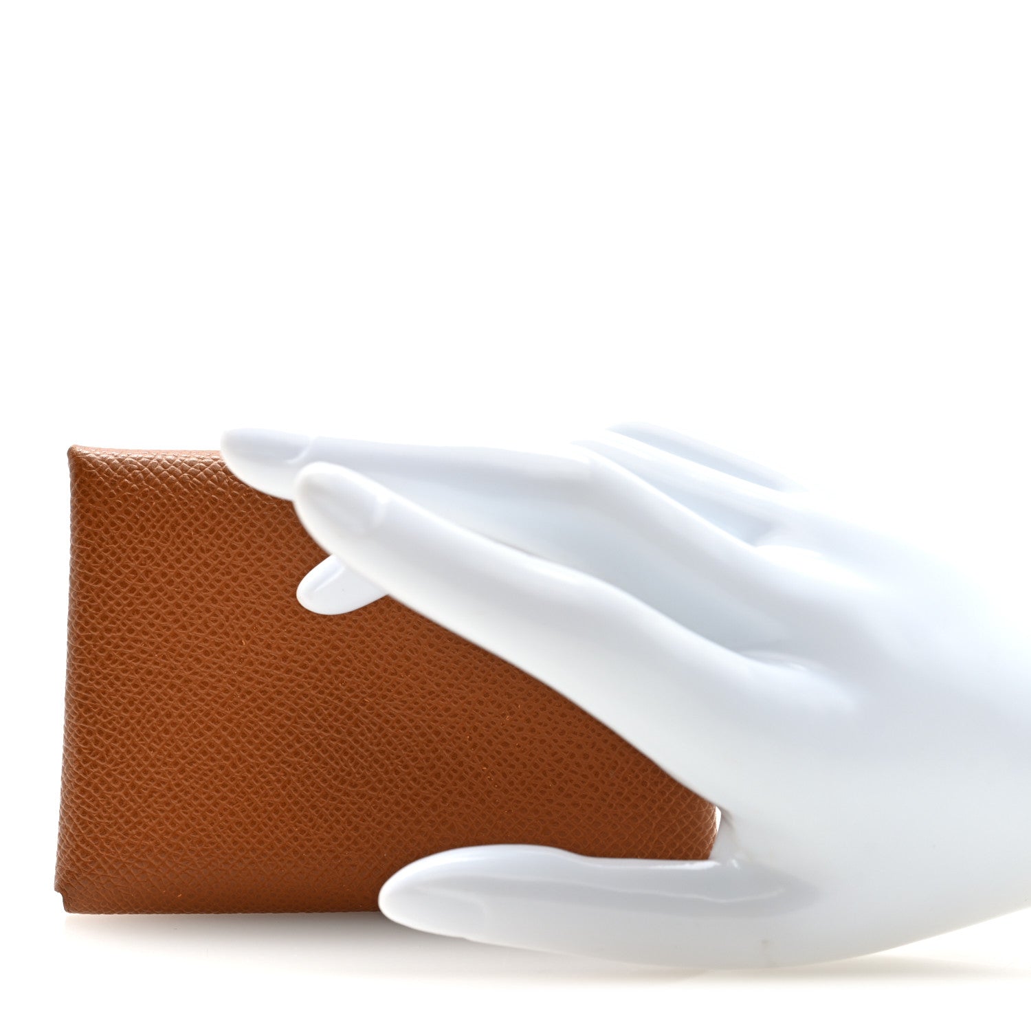 Hermes Epsom Calvi Duo Card Case Gold 2 of 8