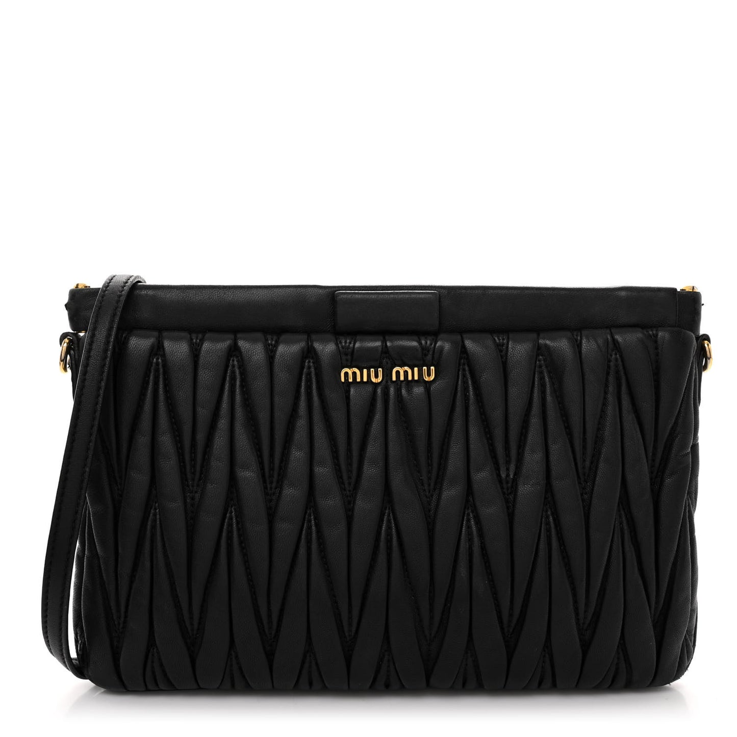 Nappa Matelasse Crossbody Black
