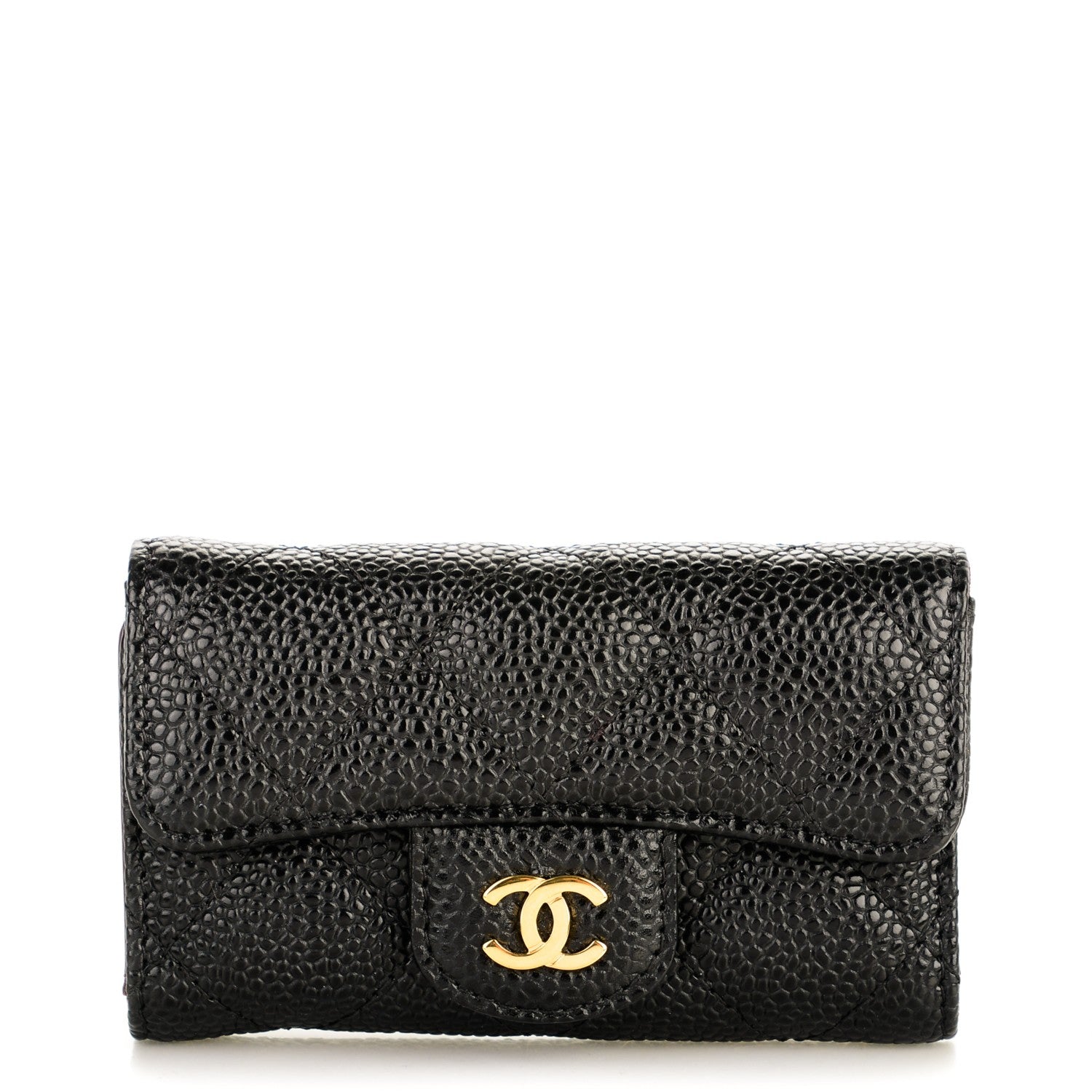 Chanel Caviar Quilted 6 Key Holder Black 9 of 16