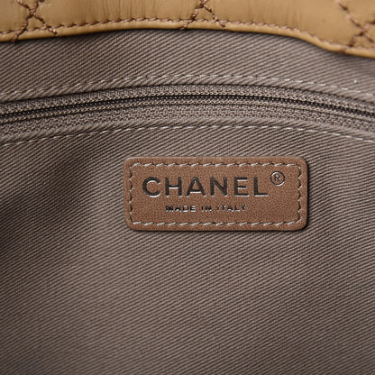 Chanel Calfskin Stitched Large Shopping Tote Beige 6 of 14