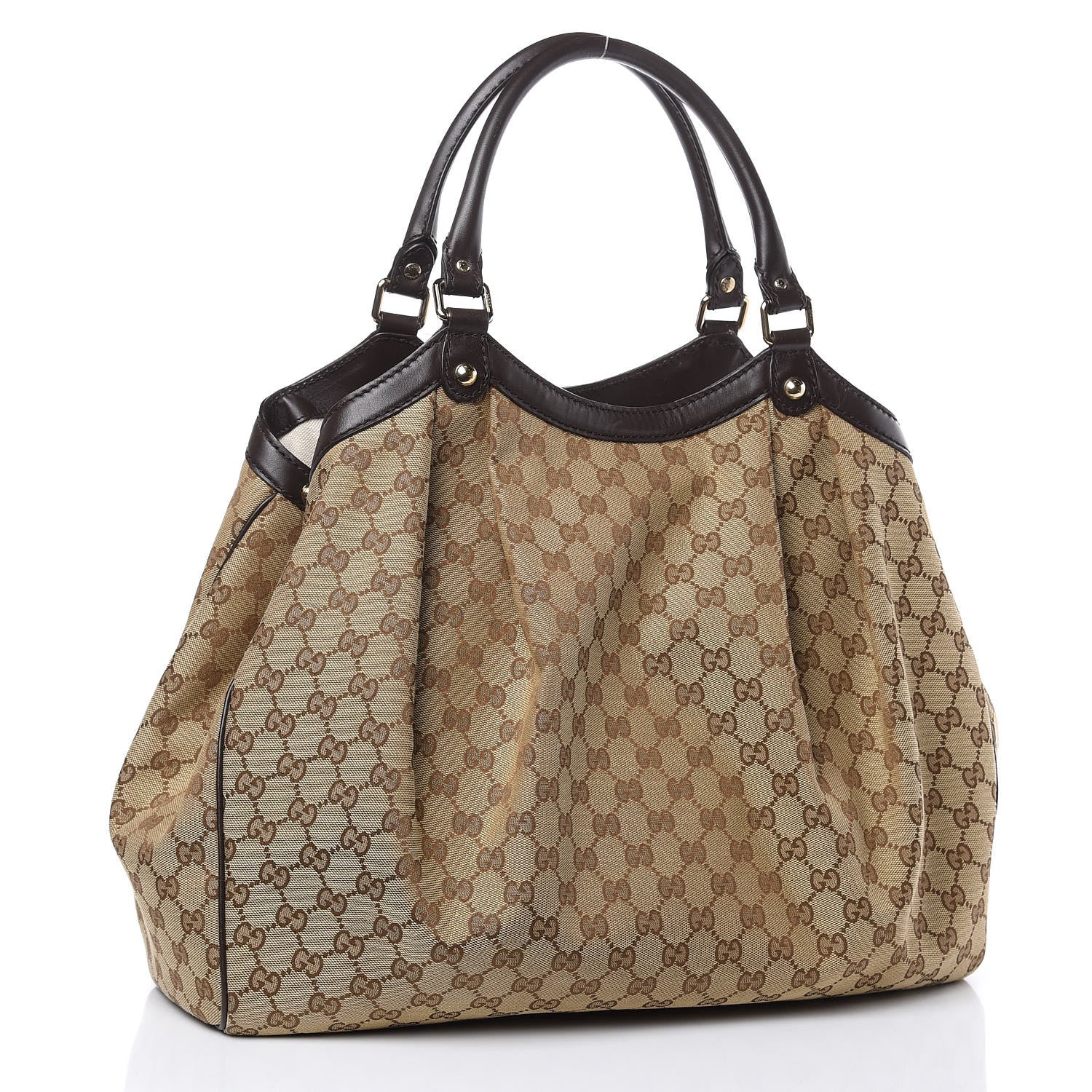 Gucci Monogram Large Sukey Tote Dark Brown 3 of 13