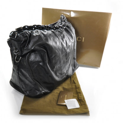 Gucci Leather Large Galaxy Hobo Black 3 of 10