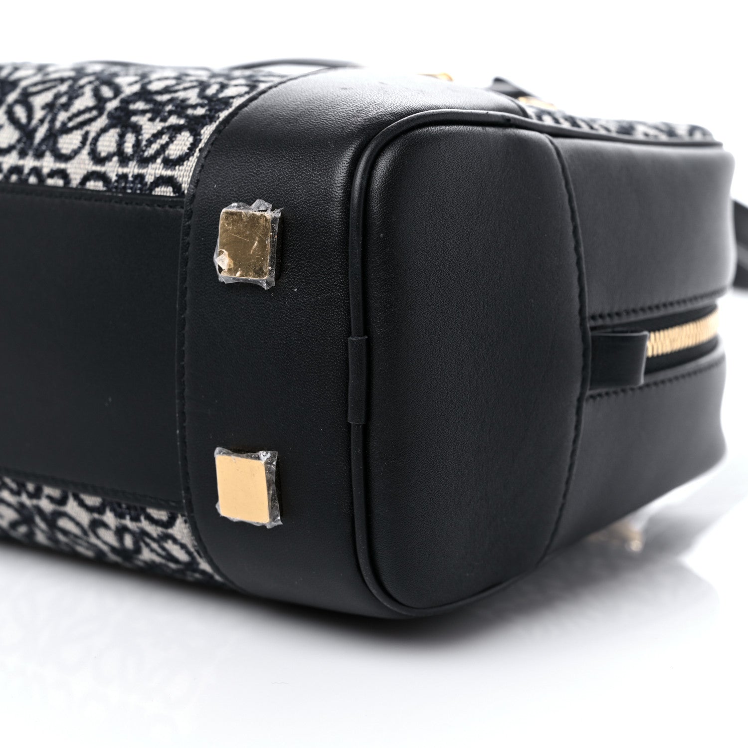 Loewe Jacquard Anagram Calfskin Amazona 23 Black Navy 7 of 9