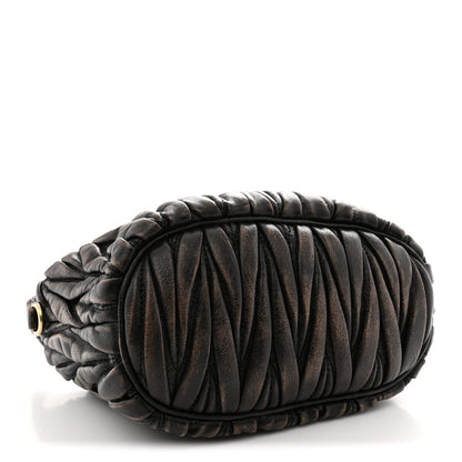 Miu Miu Nappa Matelasse Pouch Sand Coffee 4 of 9