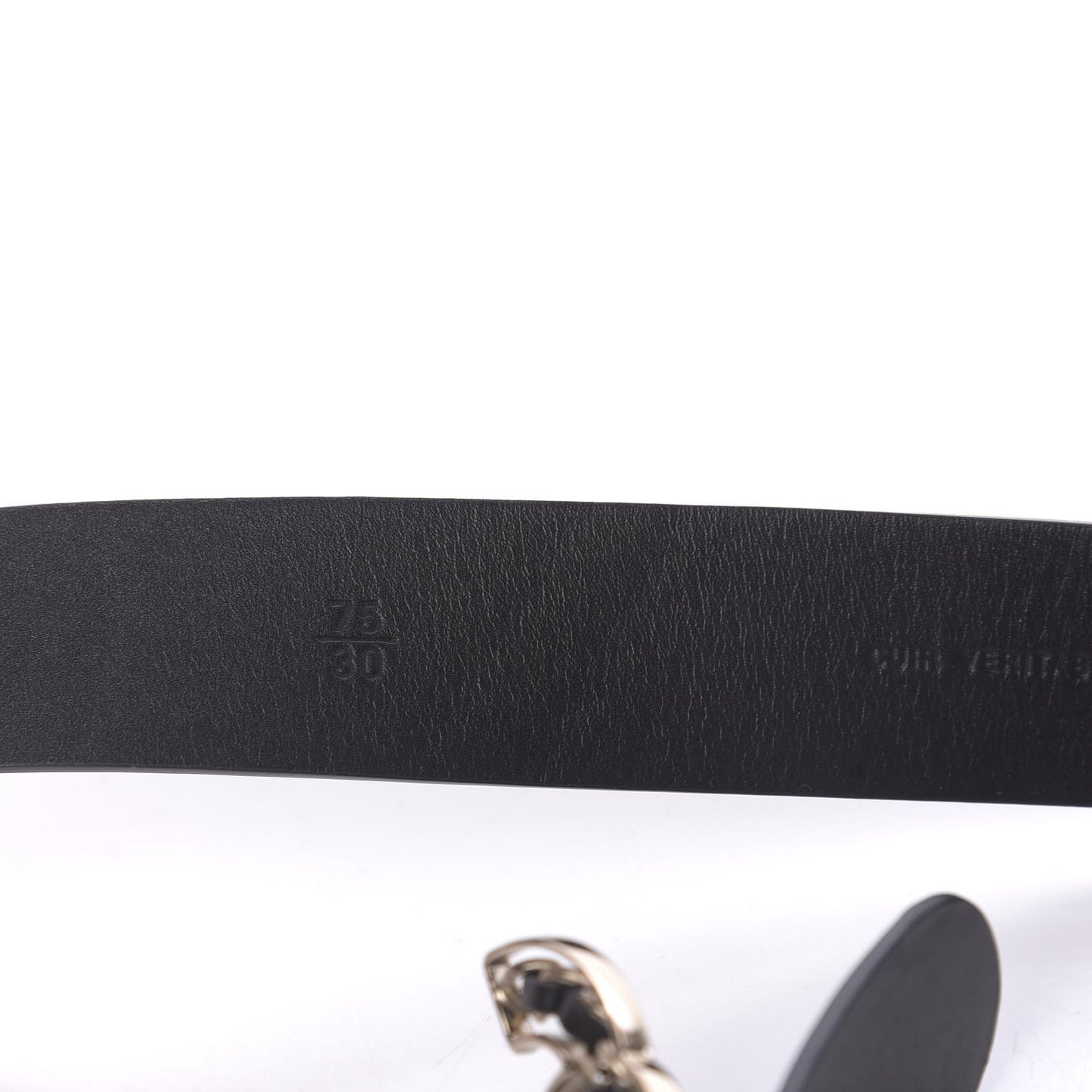 Calfskin CC Chain Belt 75 30 Dark Brown