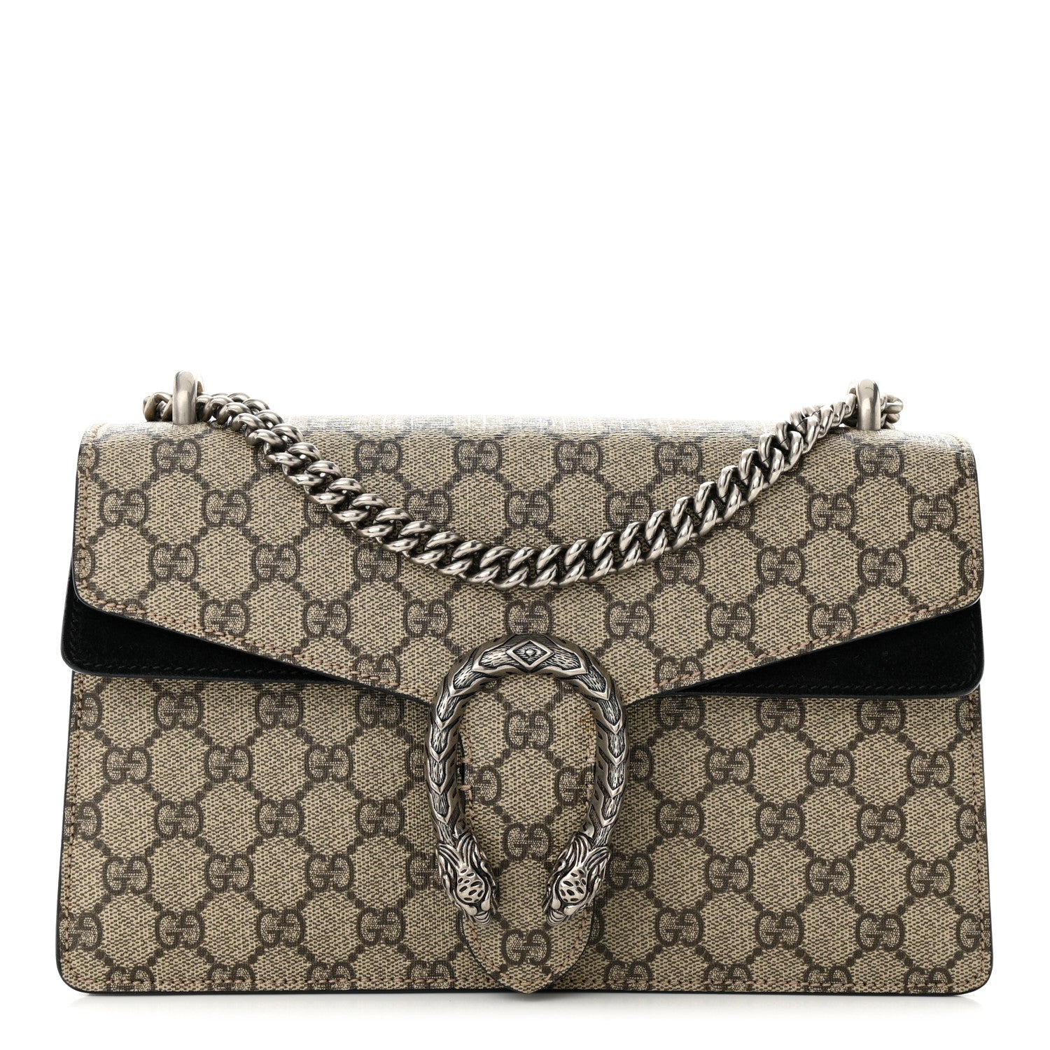 Gucci GG Supreme Monogram Small Dionysus Shoulder Bag Black 1 of 13