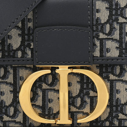 Christian Dior Oblique 30 Montaigne Box Bag Blue 7 of 9