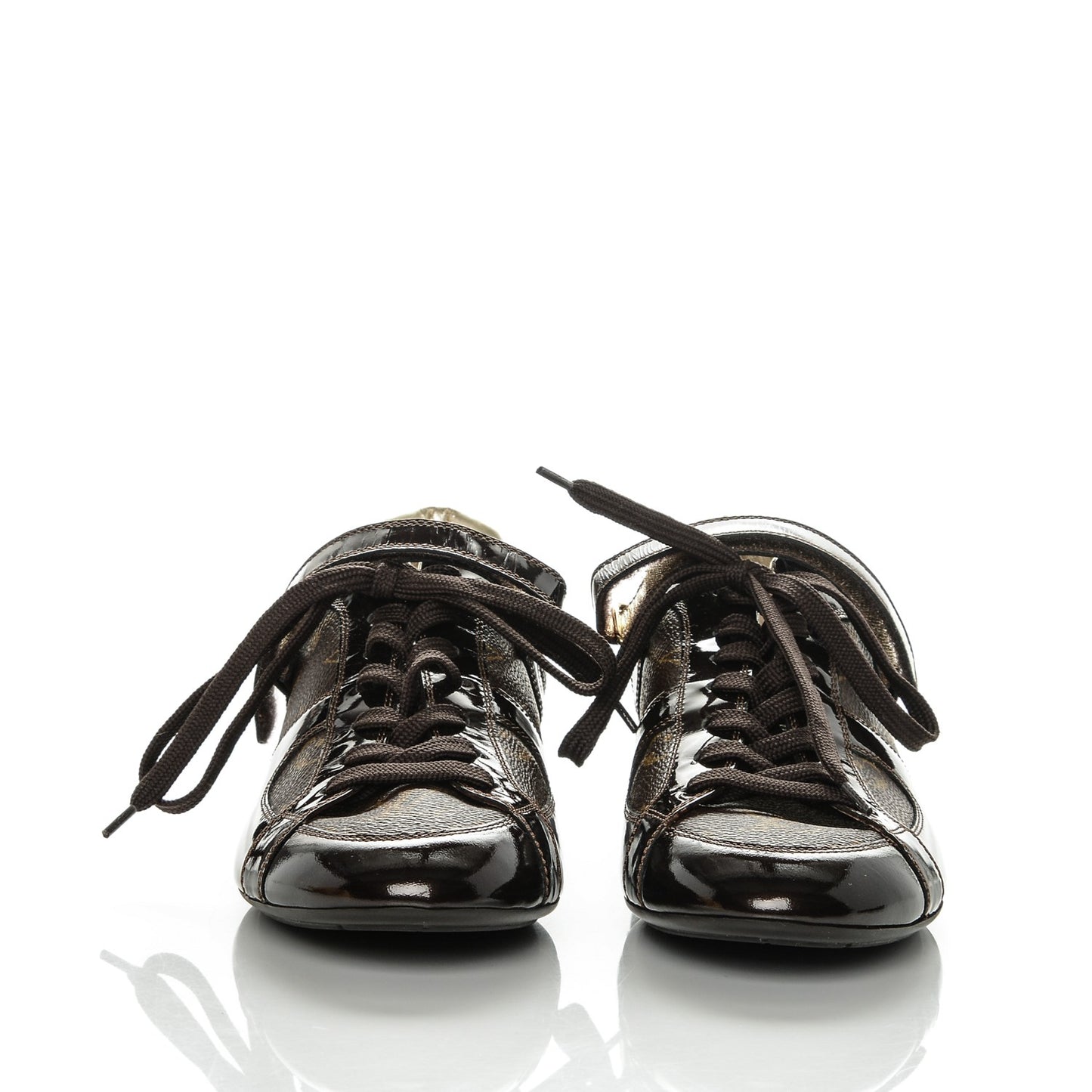 Patent Monogram Globe Trotter Sneakers 39.5
