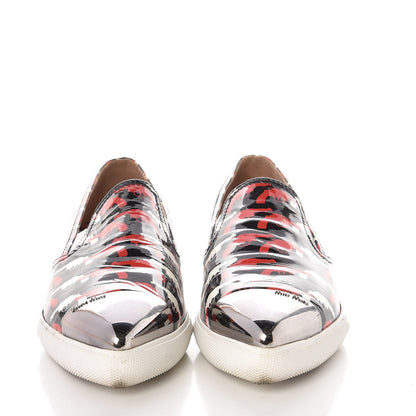 Miu Miu Patent Pistol Print Cap Toe Flats 39.5 2 of 10