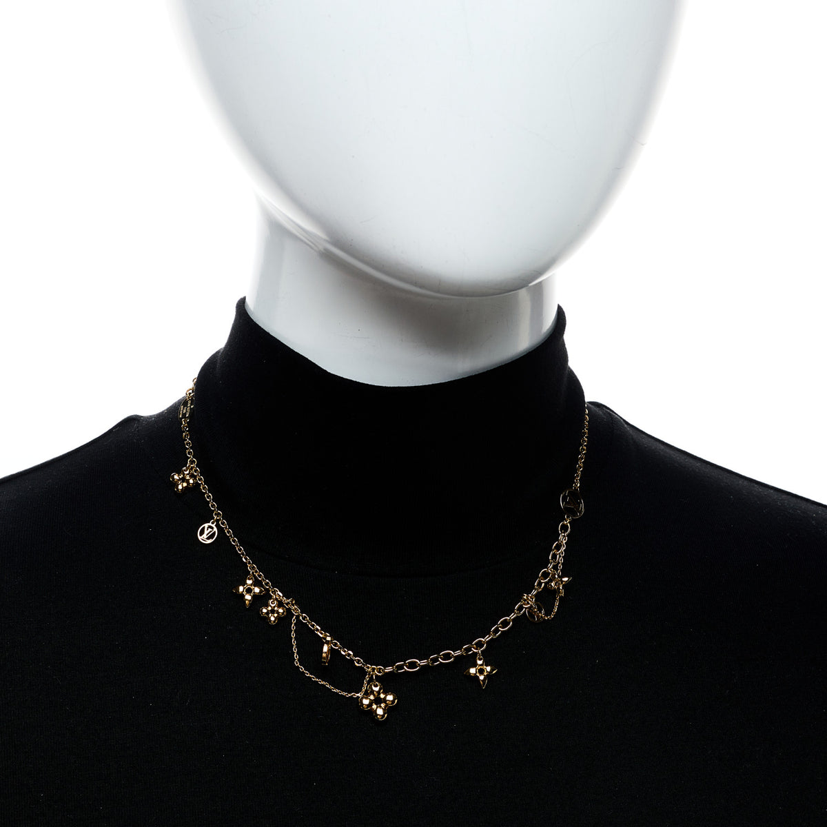 Metal Blooming Supple Necklace Gold