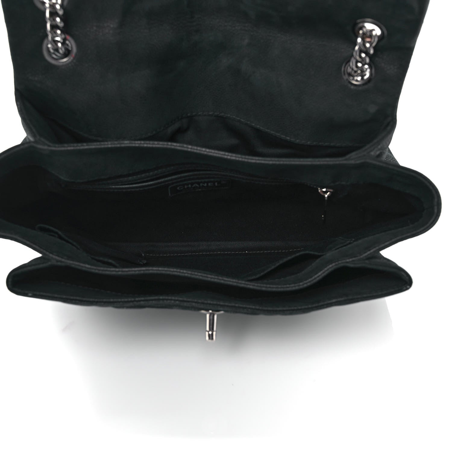 Chanel Iridescent Caviar Medium Lady Pearly Flap Black 5 of 8