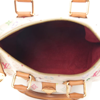Louis Vuitton Monogram Multicolor Speedy 30 White 4 of 11