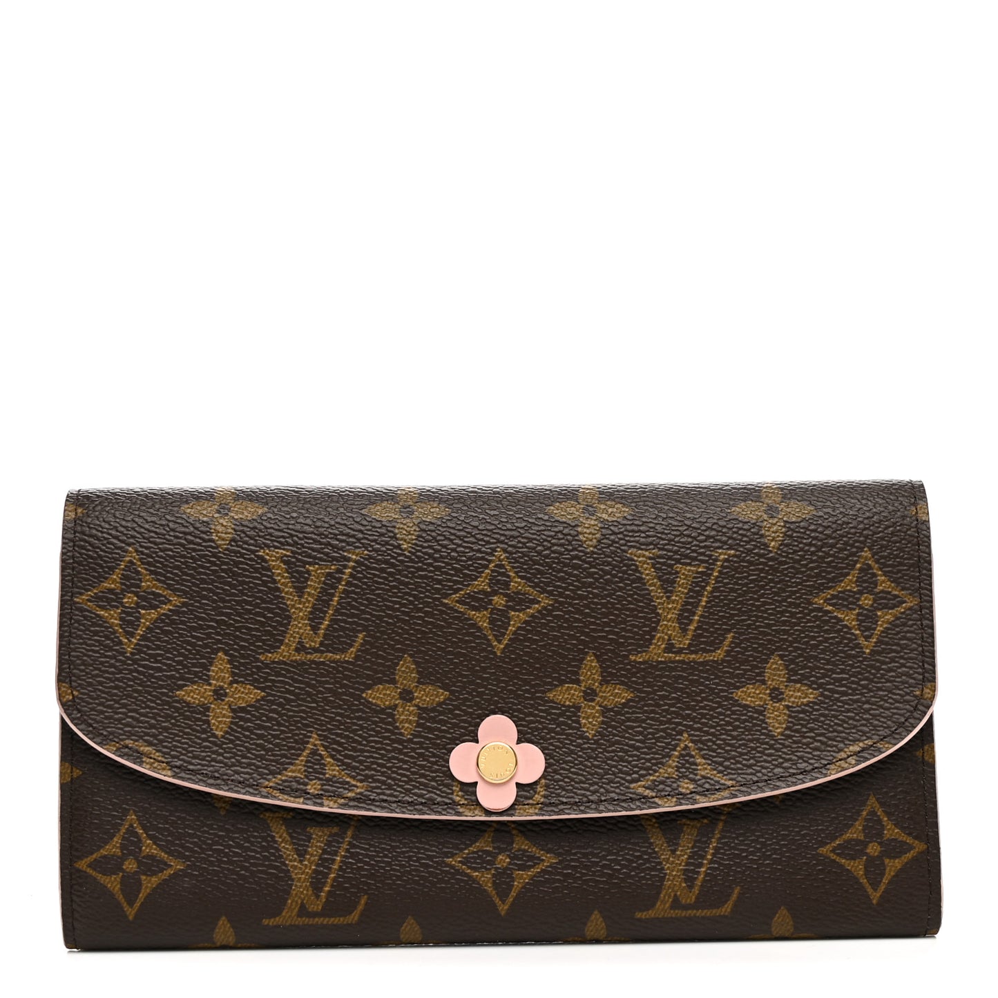 Monogram Bloom Flower Emilie Wallet Fuchsia