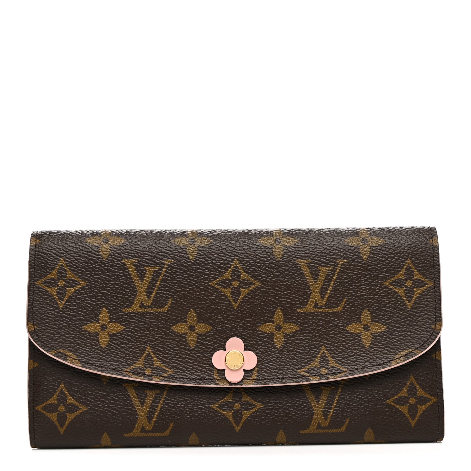 Louis Vuitton Monogram Bloom Flower Emilie Wallet Fuchsia 1 of 10
