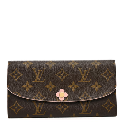 Louis Vuitton Monogram Bloom Flower Emilie Wallet Fuchsia 1 of 10