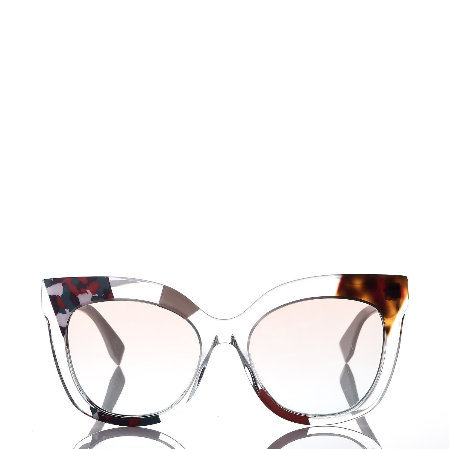Fendi Oversized Jungle Sunglasses FF 0179/S Azure Crystal 2 of 7