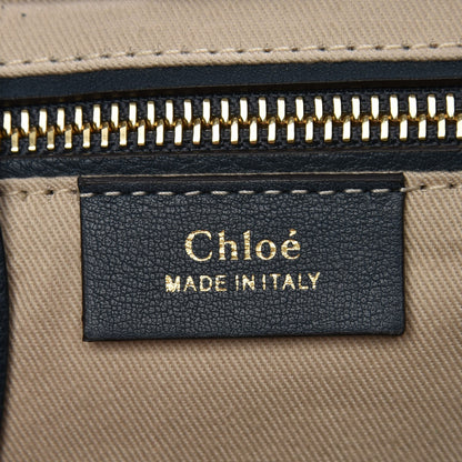 Chloe Suede Calfskin Small Faye Backpack Silver Blue 6 of 8