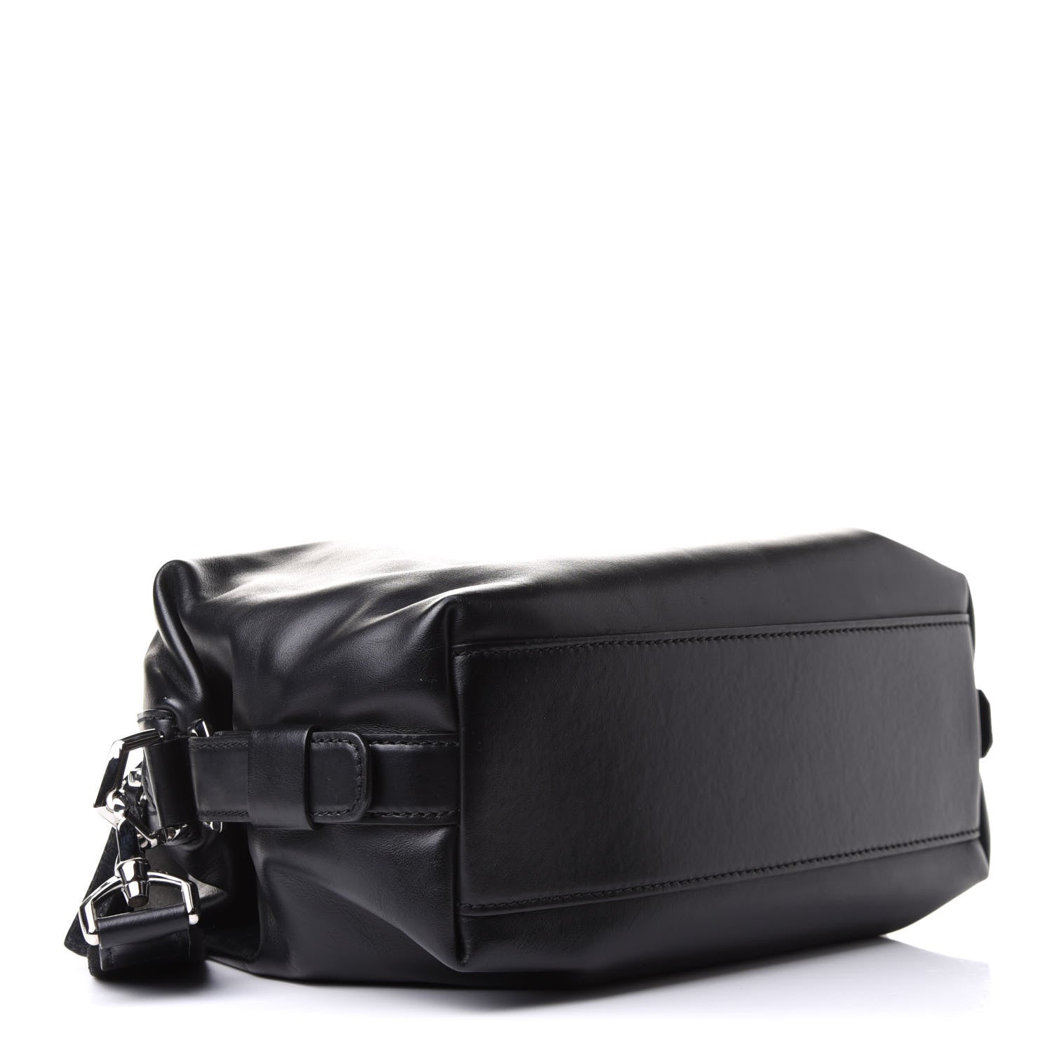 Givenchy Waxed Calfskin Medium Nightingale Logo Strap Black 4 of 10