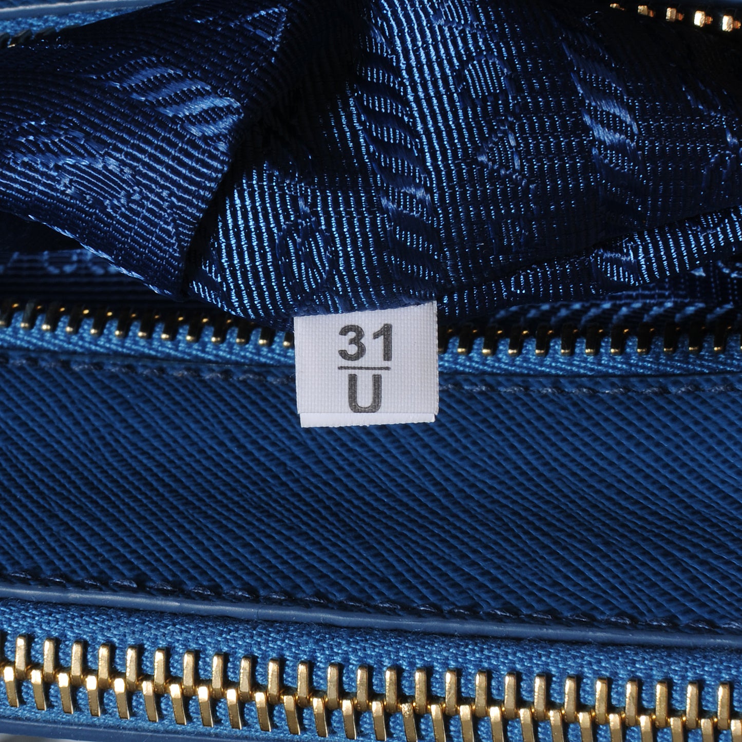 Saffiano Lux Large Galleria Double Zip Tote Cobalto
