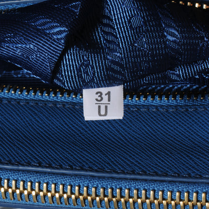 Prada Saffiano Lux Large Galleria Double Zip Tote Cobalto 7 of 9