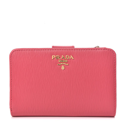 Prada Vitello Move Compact Wallet Peonia 1 of 7