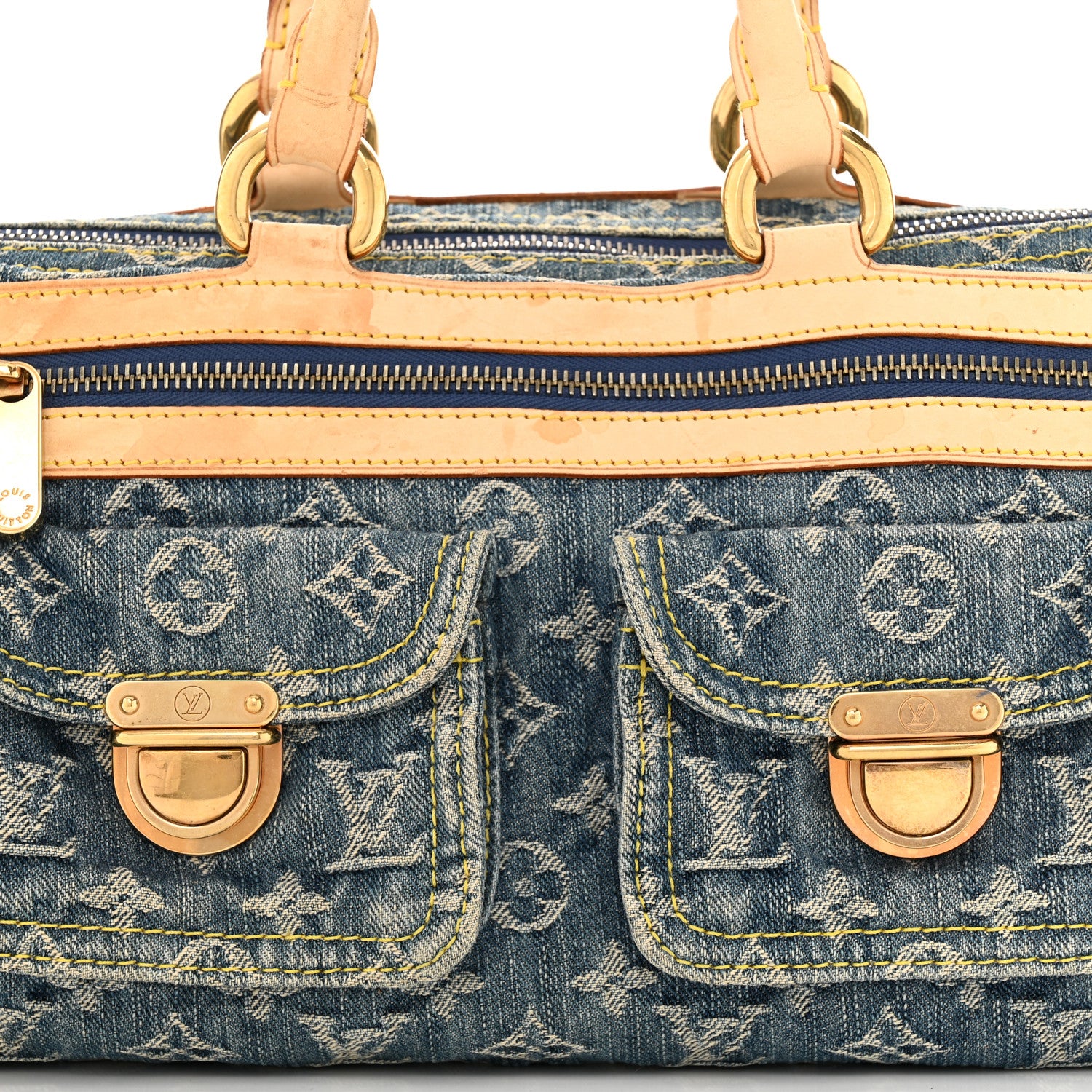 Louis Vuitton Monogram Denim Neo Speedy Blue 8 of 19