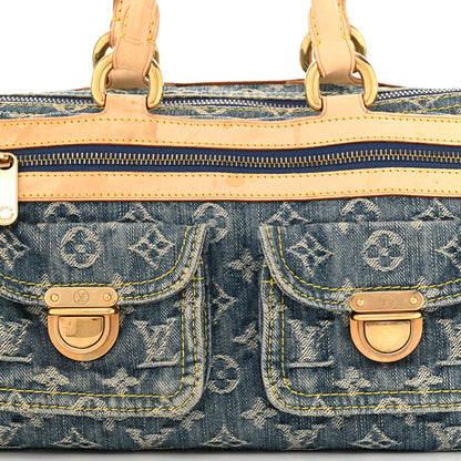 Louis Vuitton Monogram Denim Neo Speedy Blue 8 of 19