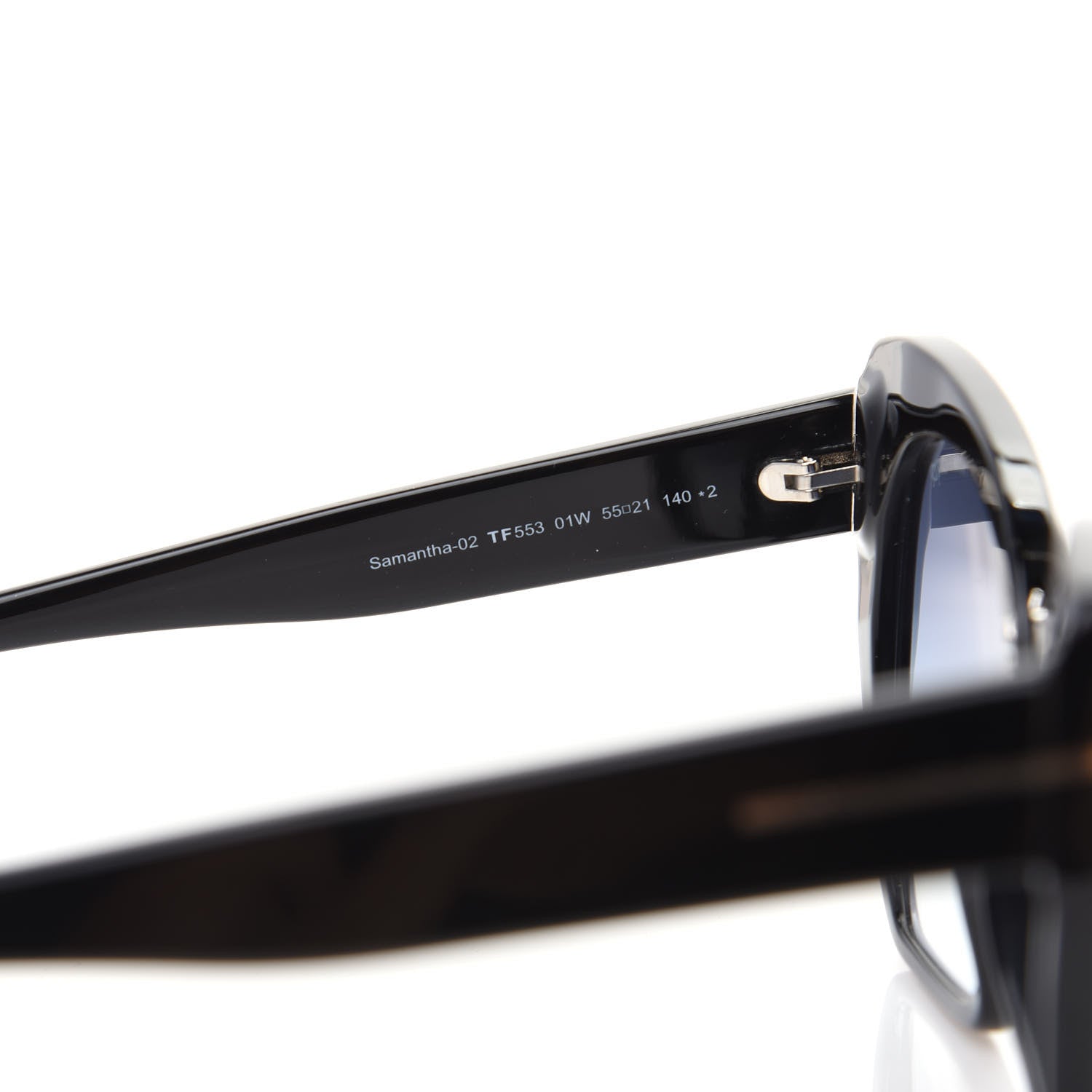Tom Ford Samantha Cat Eye Sunglasses TF553 Black 6 of 8