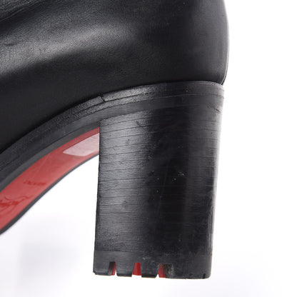 Christian Louboutin Calfskin Mink Jenny From the Alps 70 Ankle Boots 37 Black 10 of 13