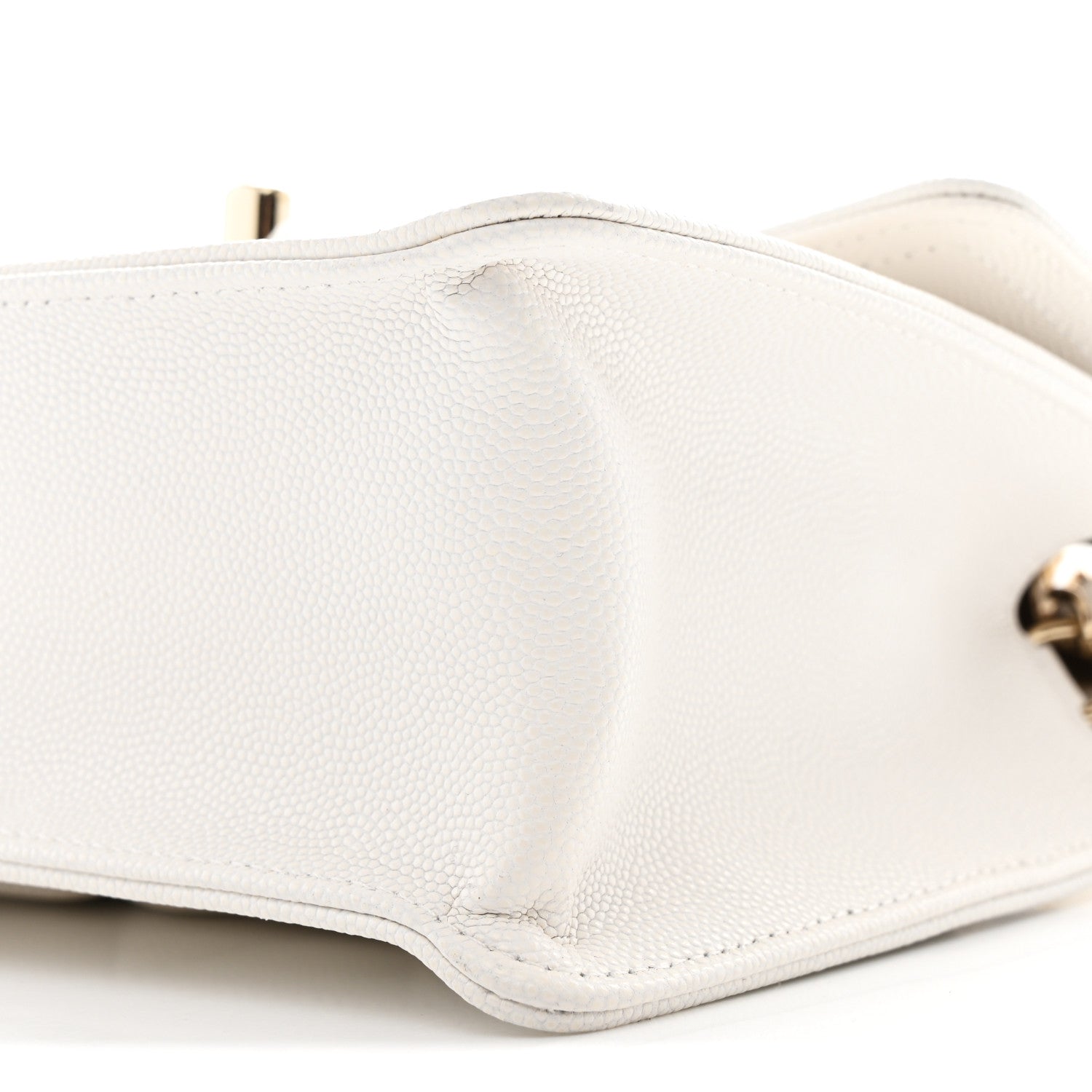 Chanel Caviar Quilted Mini Sweet Classic Flap White 10 of 10