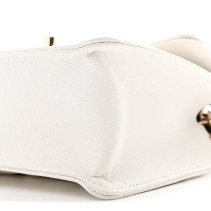 Chanel Caviar Quilted Mini Sweet Classic Flap White 10 of 10