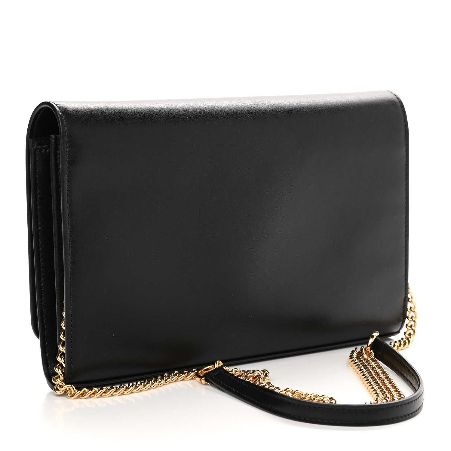 Fendi Vitello Liberty Lucido F is Fendi Wallet on Chain Black 3 of 9