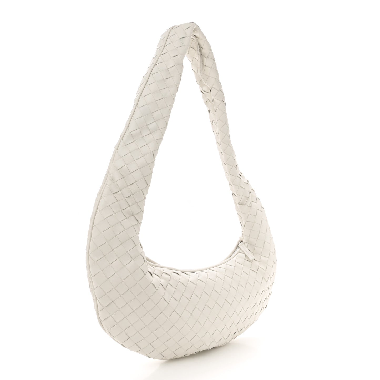 Nappa Intrecciato Buddy Bag White