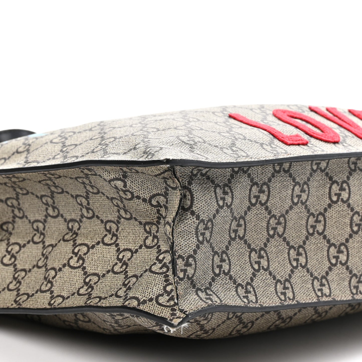 GG Supreme Monogram Angry Cat Vertical Tote