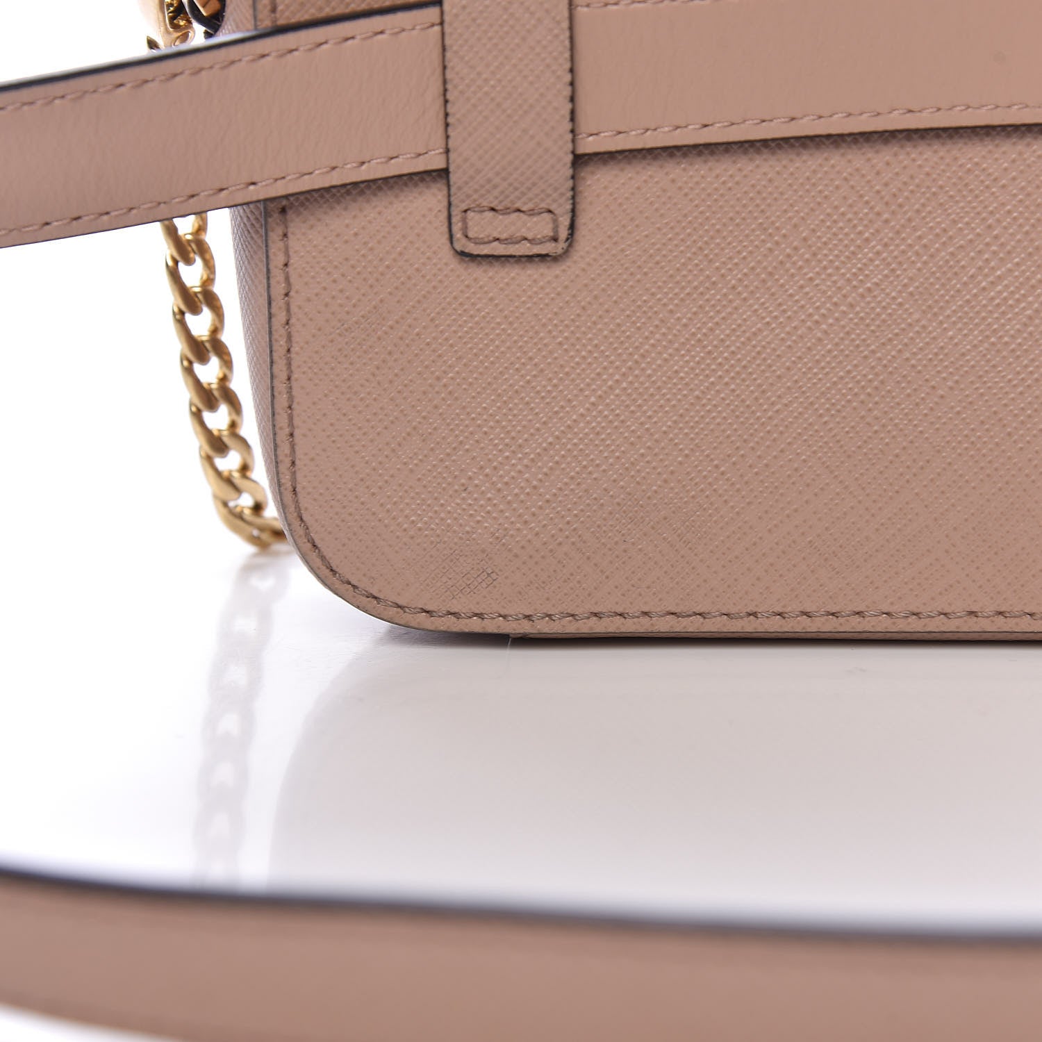 Prada Saffiano Lux Odette Belt Bag Cipria 11 of 12