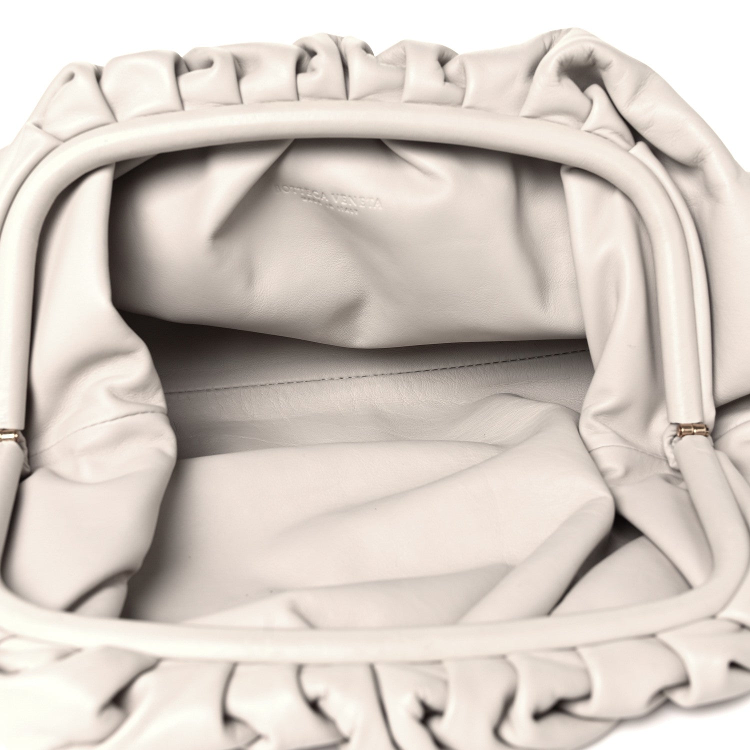 Bottega Veneta Smooth Butter Calf The Pouch Oversized Clutch Mist 5 of 9