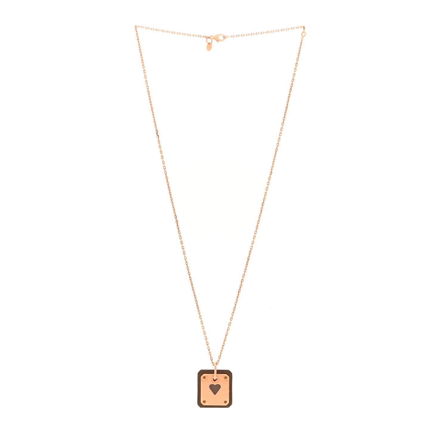 Gold Plated Swift As De Coeur Necklace Etoupe