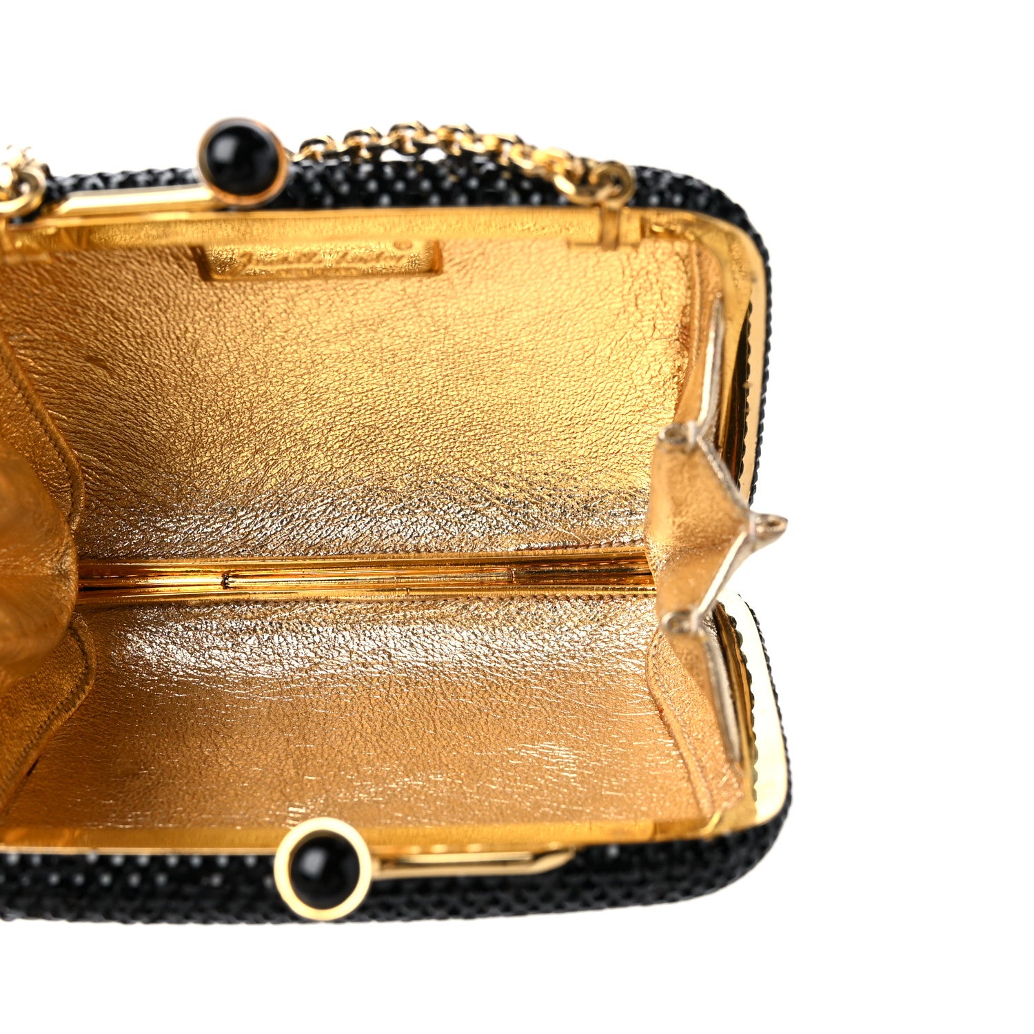 Judith Leiber Swarovski Crystal Minaudiere Clutch Black 5 of 10