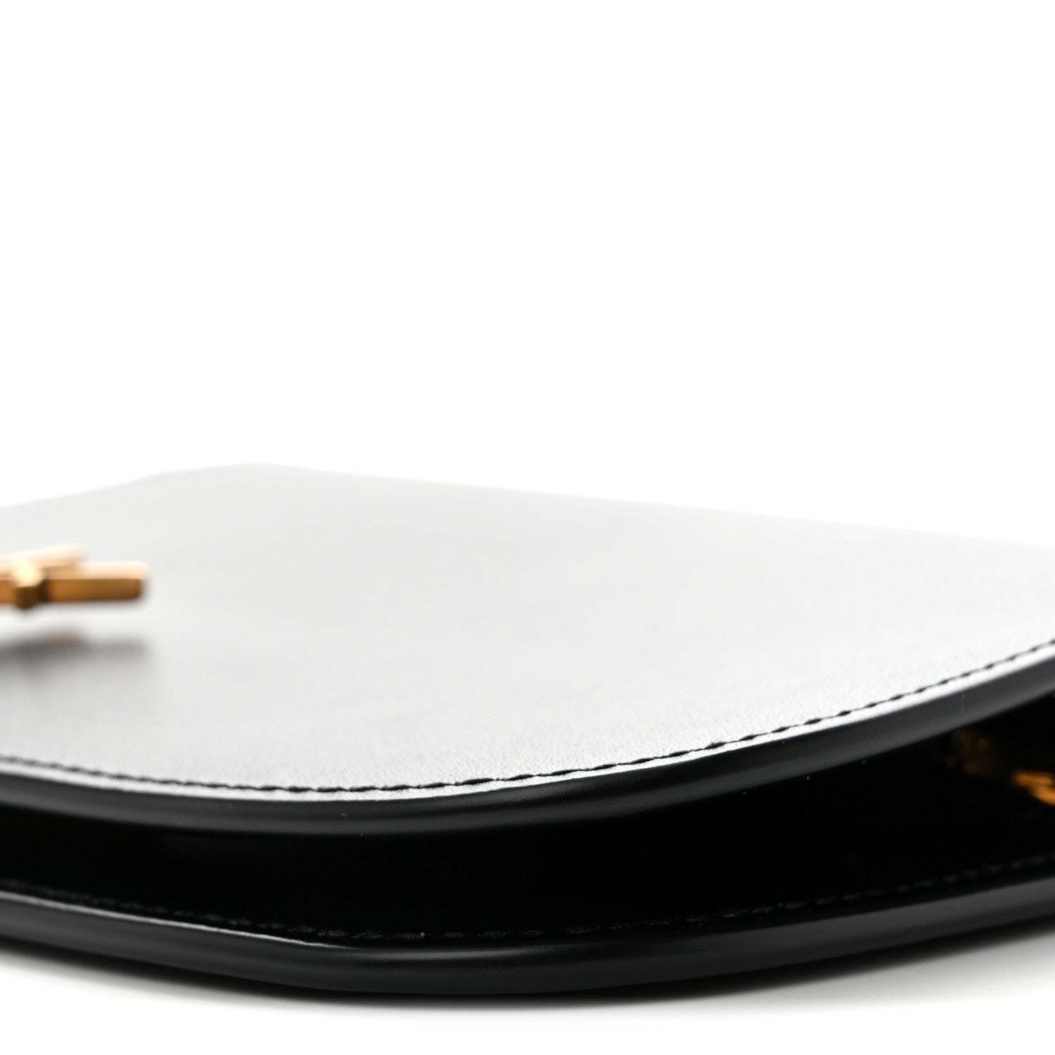 Saint Laurent Box Calfskin Voltaire Wallet On Chain Black 9 of 9
