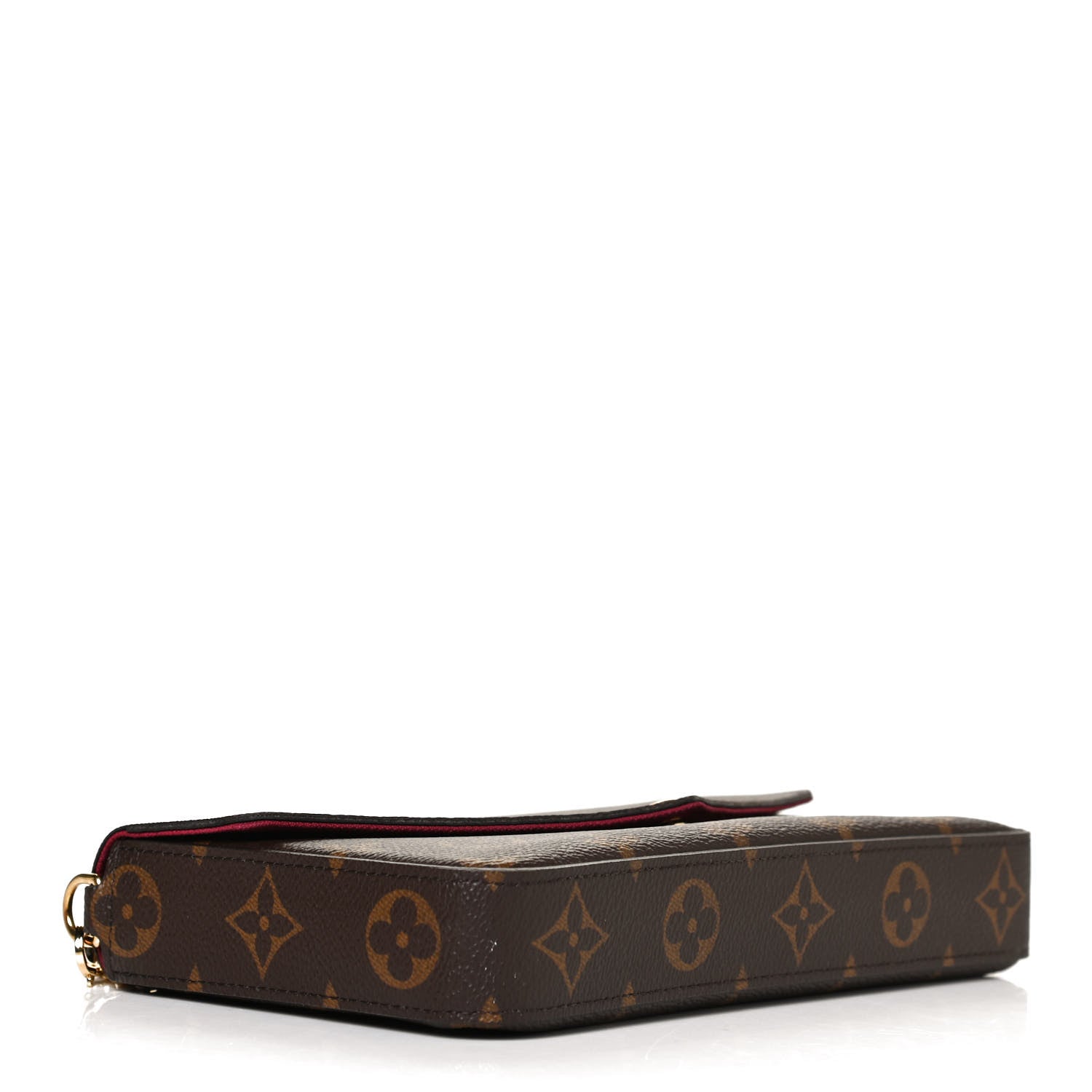 Louis Vuitton Monogram Pochette Felicie Chain Wallet Fuchsia 4 of 10