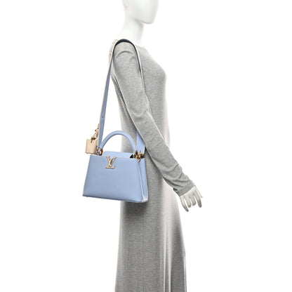 Louis Vuitton Taurillon MiniMe Capucines BB Candy Blue 2 of 11