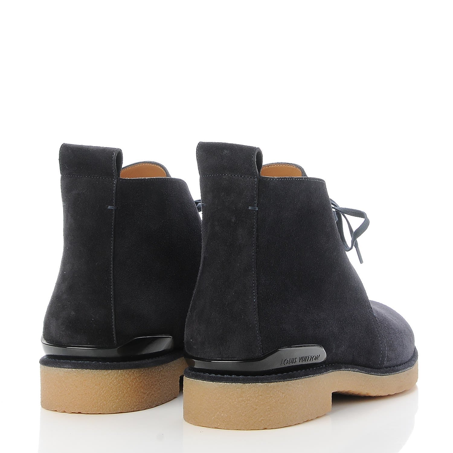 Louis Vuitton Mens Suede Tundra High-Derby Boots 8.5 Marine 4 of 9