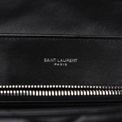 Saint Laurent Calfskin Y Quilted Monogram Medium Loulou Chain Satchel Black 8 of 17