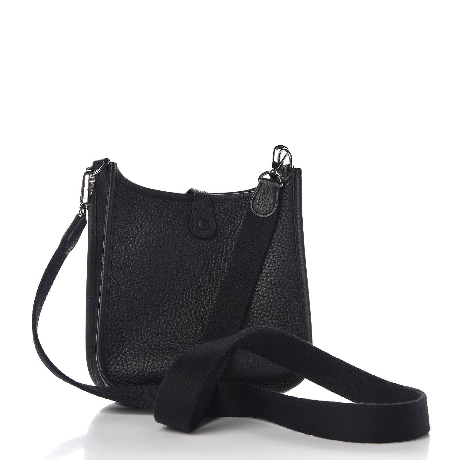 Hermes Taurillon Clemence Evelyne TPM Black 3 of 7