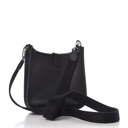Hermes Taurillon Clemence Evelyne TPM Black 3 of 7