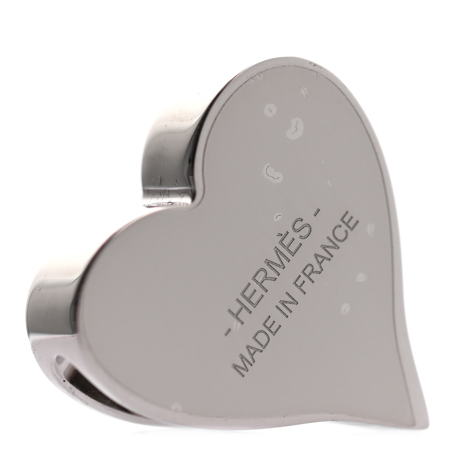 Hermes Palladium Coeur Tea Time Scarf Ring Rouge 4 of 4